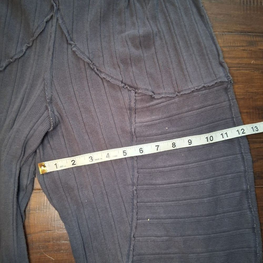 Free People FP Movement Good Feels Ribbed Harem Joggers Black Pearl Womens Small - Picture 7 of 10